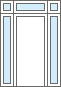 composite door, side lights and top light