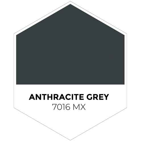 anthracite grey woodgrain aluminium window profile