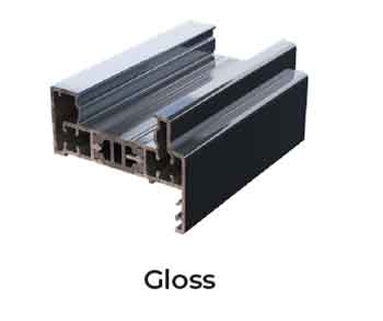 gloss aluminium window profile