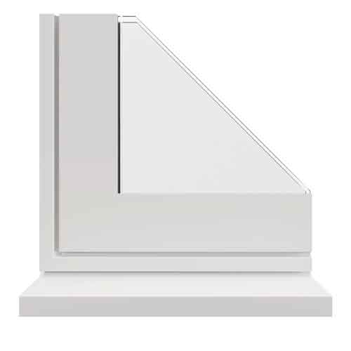 hipca gloss white aluminium window profile