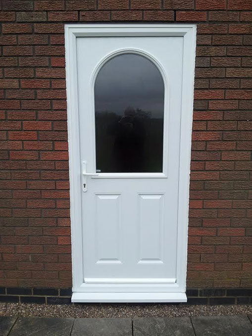 composite front door in grey