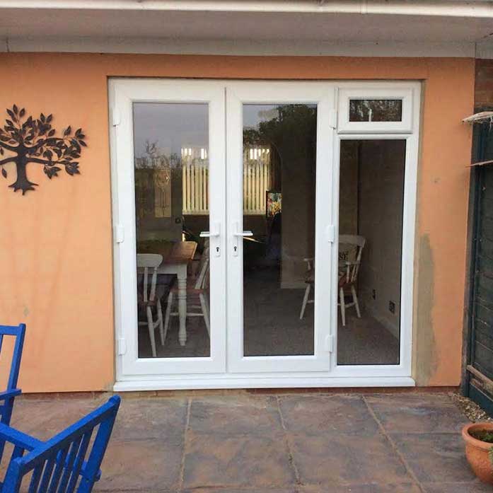French Doors with Side Opening Panels