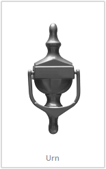 graphite urn knocker