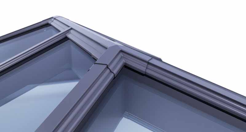 grey aluminium roof lantern