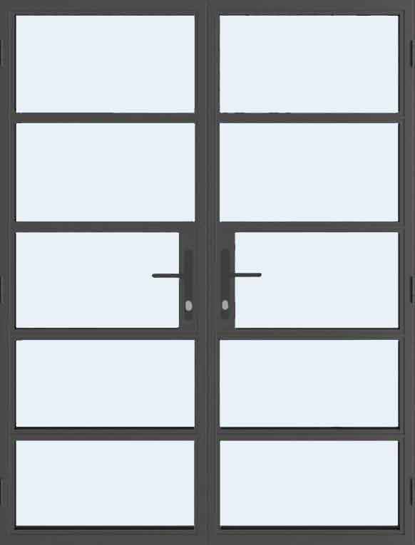 Heritage Crittall French Doors with 4 Bars