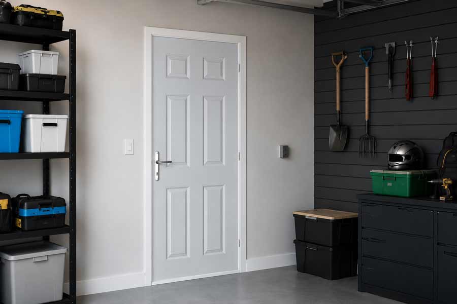 internal composite fire door for the garage