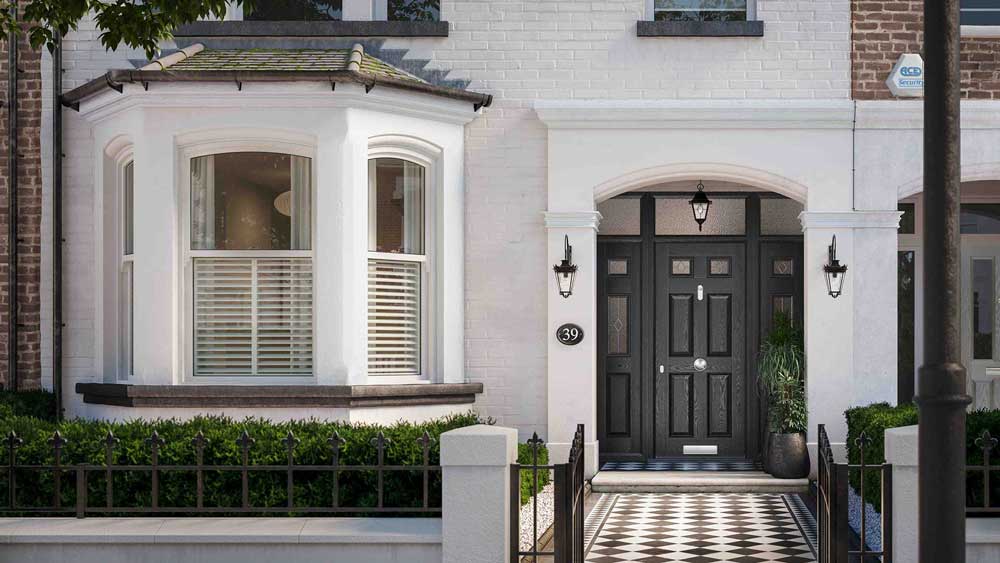 Front doors with top windows