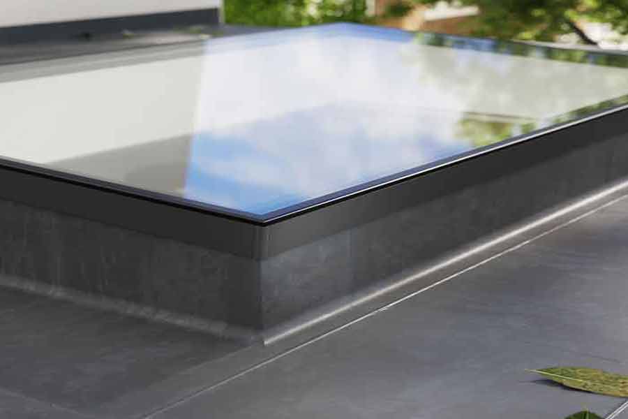 Korniche aluminium flat roof light