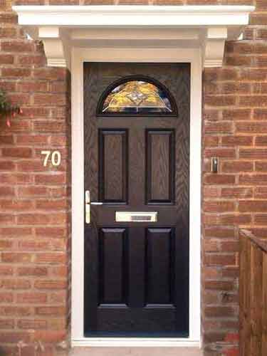 black composite door