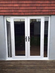 White French Doors with Side Panels