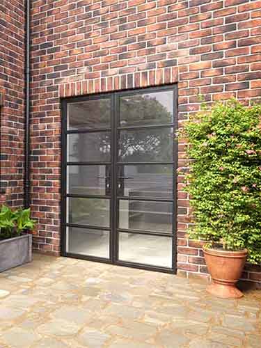 Grey Heritage French Doors