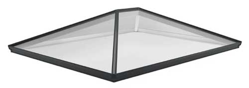 aluminium roof lantern with clear glazing